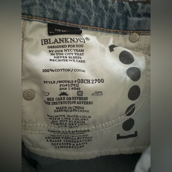 BLANKNYC The Baxter Ribcage Straight Leg High Rise Button Fly Women Jeans 28 - Picture 10 of 14
